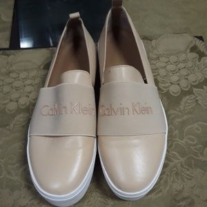 Calvin Klein tan leather shoes